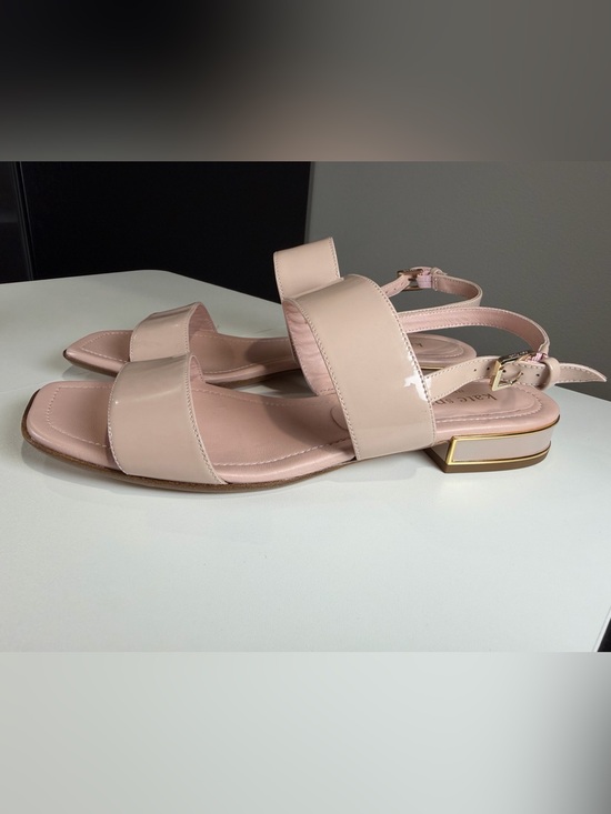 kate spade Shoes - kate spade Pale Pink Double-Strap Square-Toe Sandals